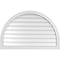 Ekena Millwork Round Top Surface Mount PVC Gable Vent w/ 2"W x 2"P Brickmould Sill Frame, 40"W x 26"H GVPRT40X2603SN - alternate 1